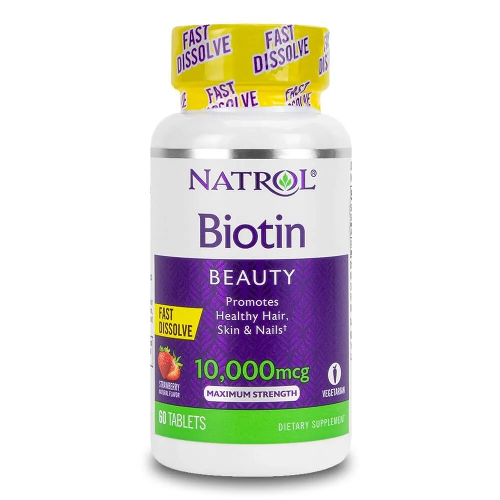 NATROL BIOTIN 10,000 MCG 60 TAB