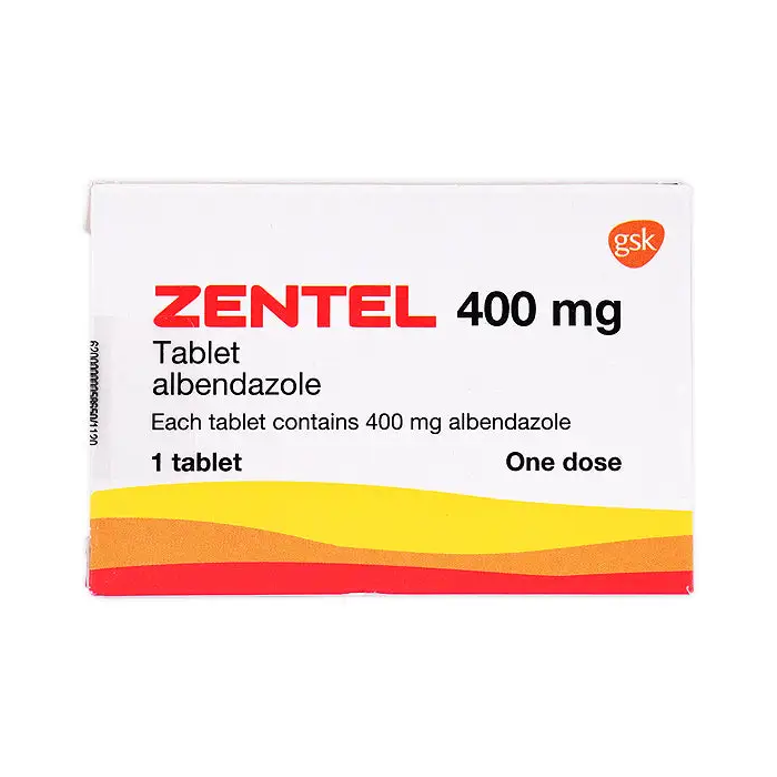 ZENTEL 400 MG 1 TAB