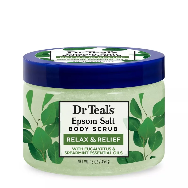 Dr TEALS Epsom Salt Body Scrub Eucalyptus & spearmint 454 g
