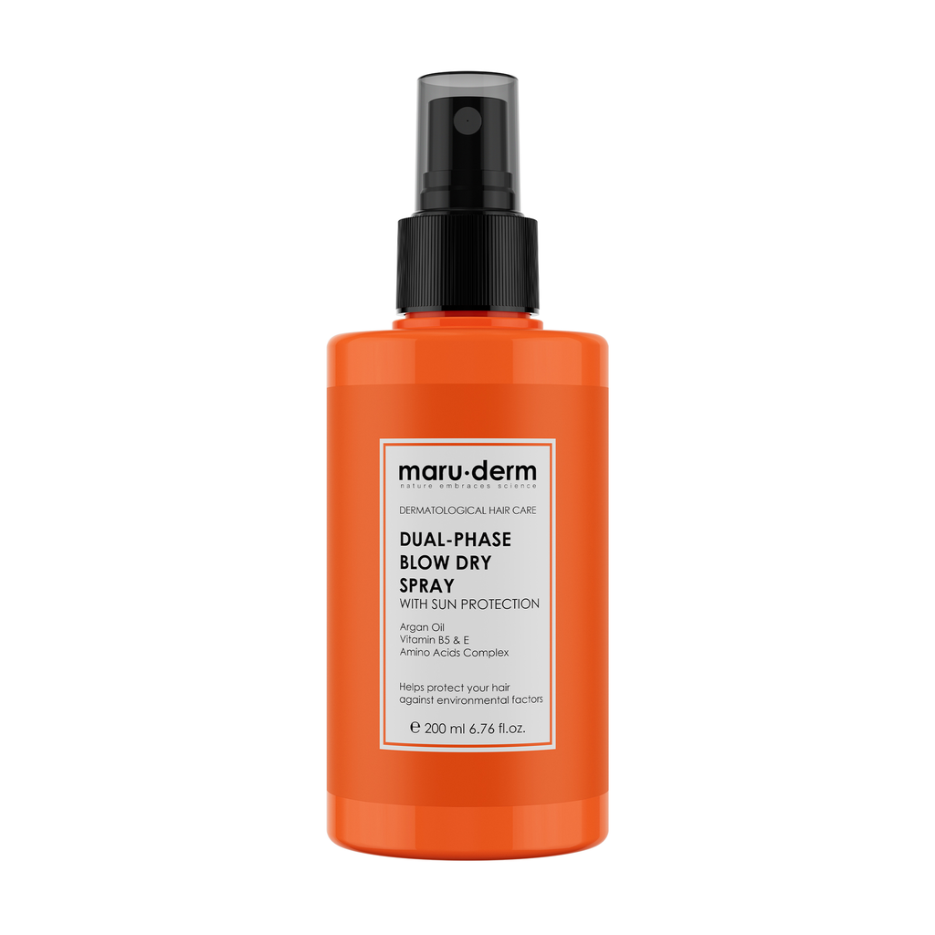 MARU-DERM DUAL-PHASE BLOW DRY SPRAY WITH SUN PROTECTION 200ML