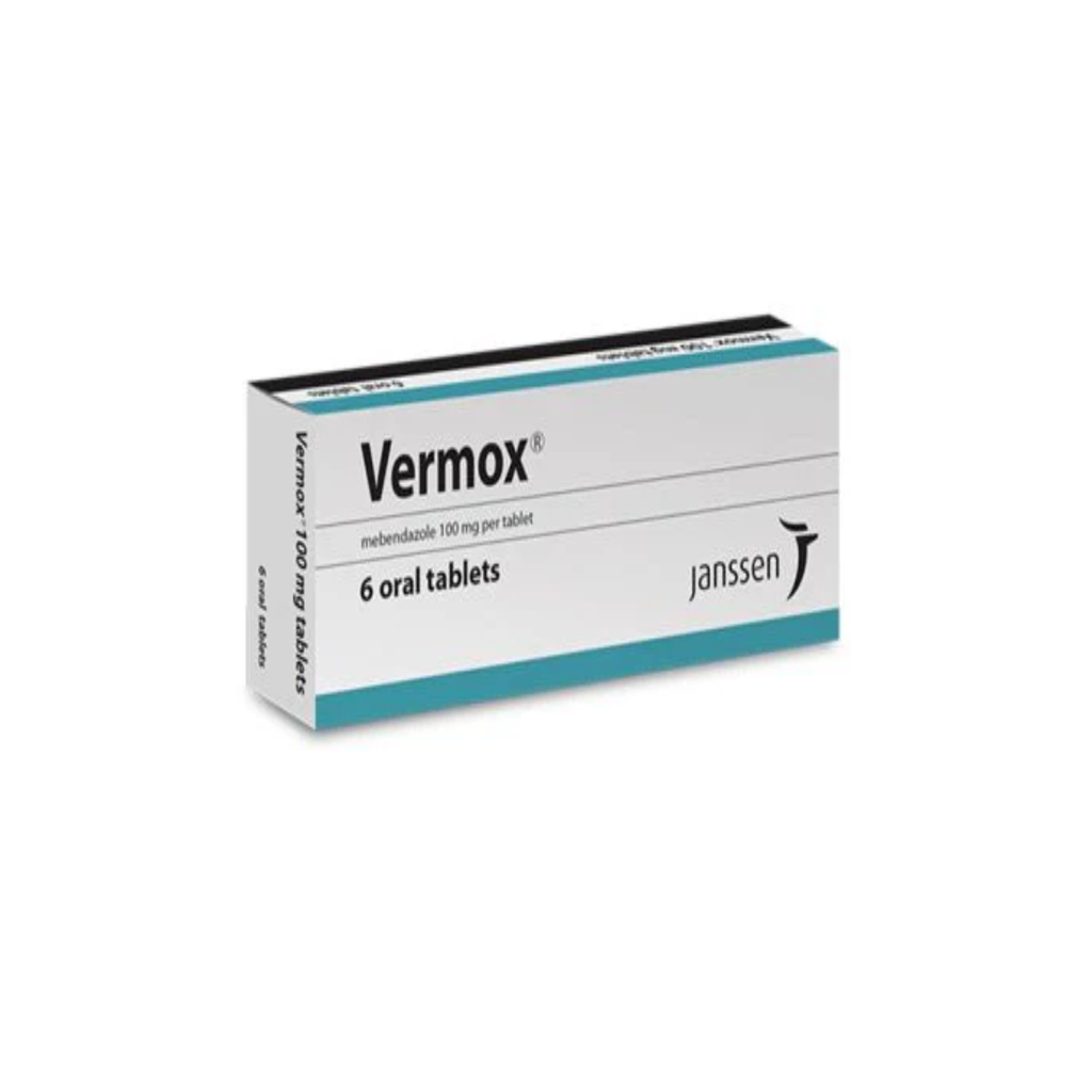 VERMOX 100 MG 6 TAB