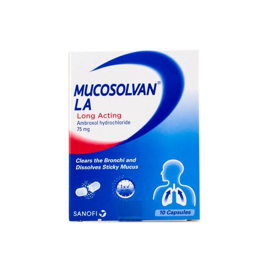 MUCOSOLVAN 75MG 10 CAPS