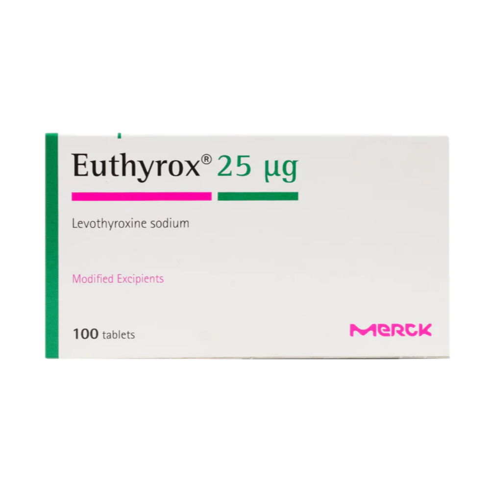 EUTHYROX 25MCG 100 TAB