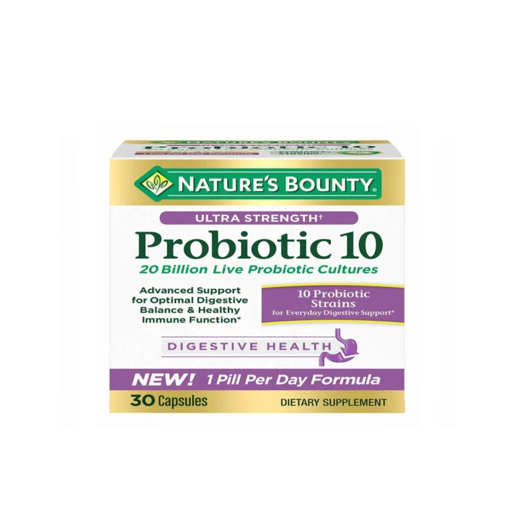 NATURES BOUNTY PROBIOTIC 10  30 CAPSULES