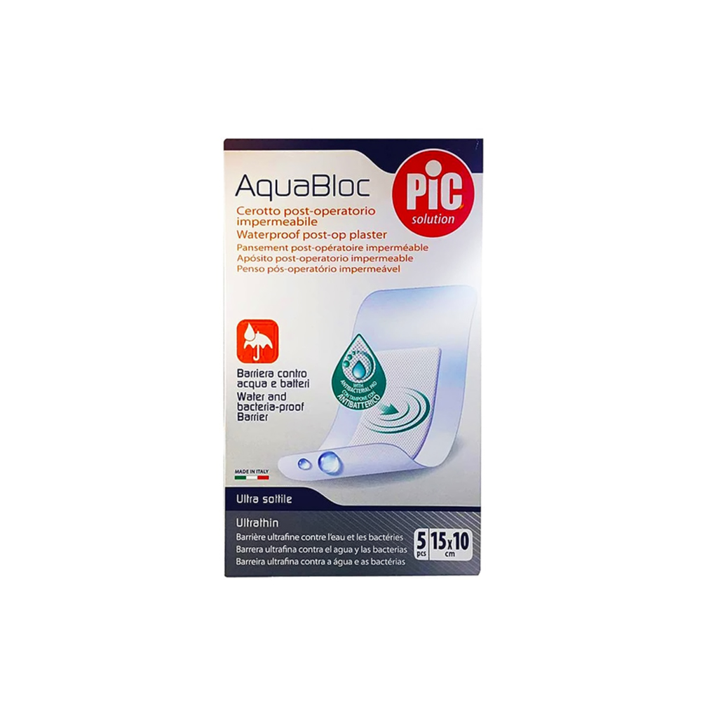PIC AQUABLOC PLASTERS 10CM*8 5 PCS