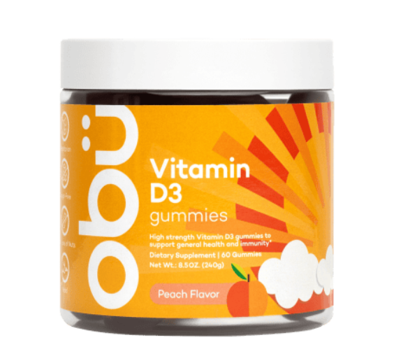 OBU VITAMIN D3 60 GUMMIES PEACH FLAVOR