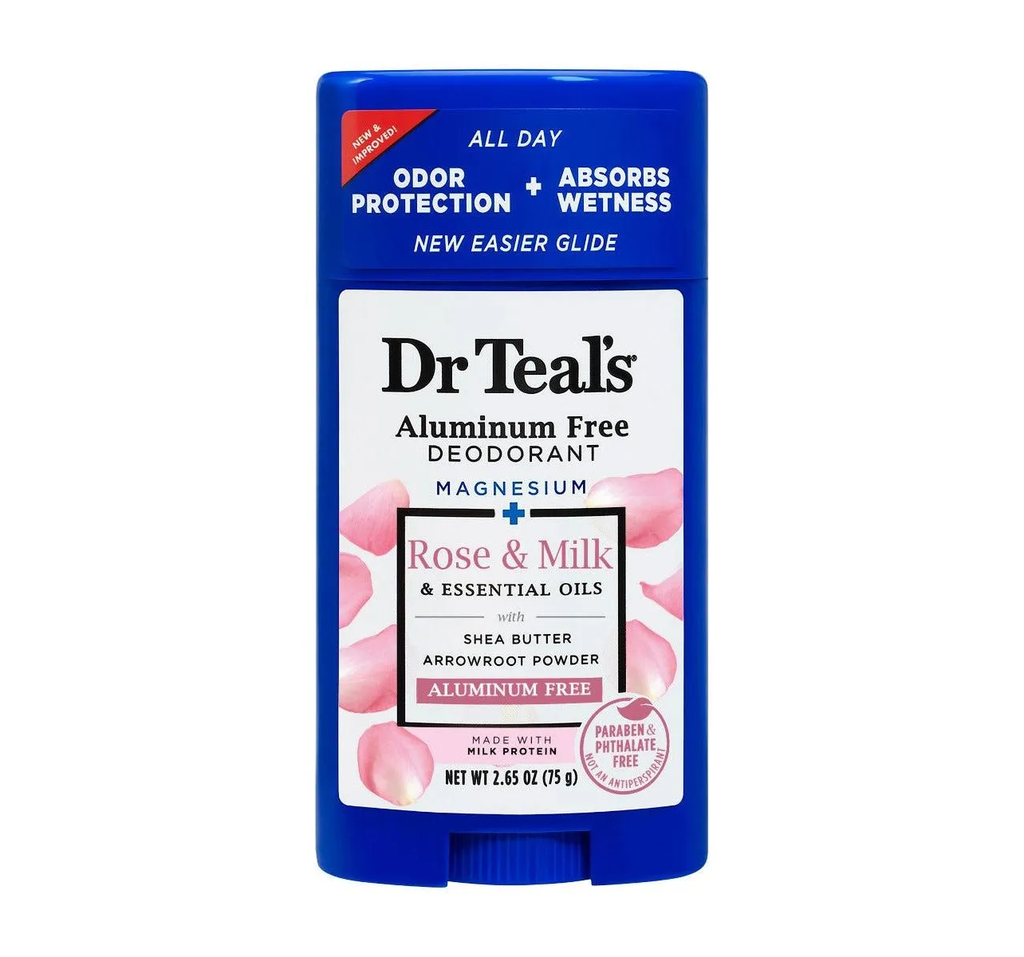Dr TEALS Aluminum Free Deodorant Rose & milk 75 g