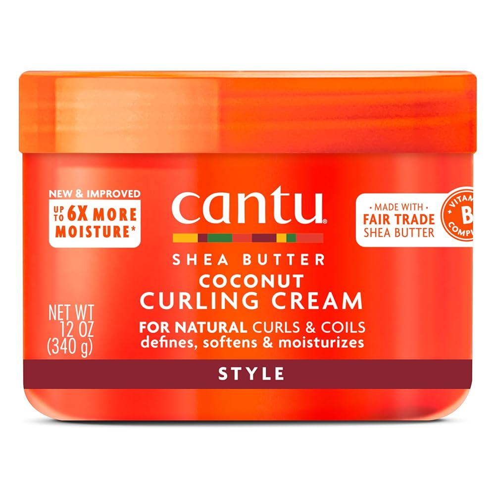 CANTU Coconut Curling Cream For Natural Curls , Coils STYLE