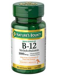 NATURES BOUNTY VIT B-12 METHYLCOBALAMIN 100 MCG