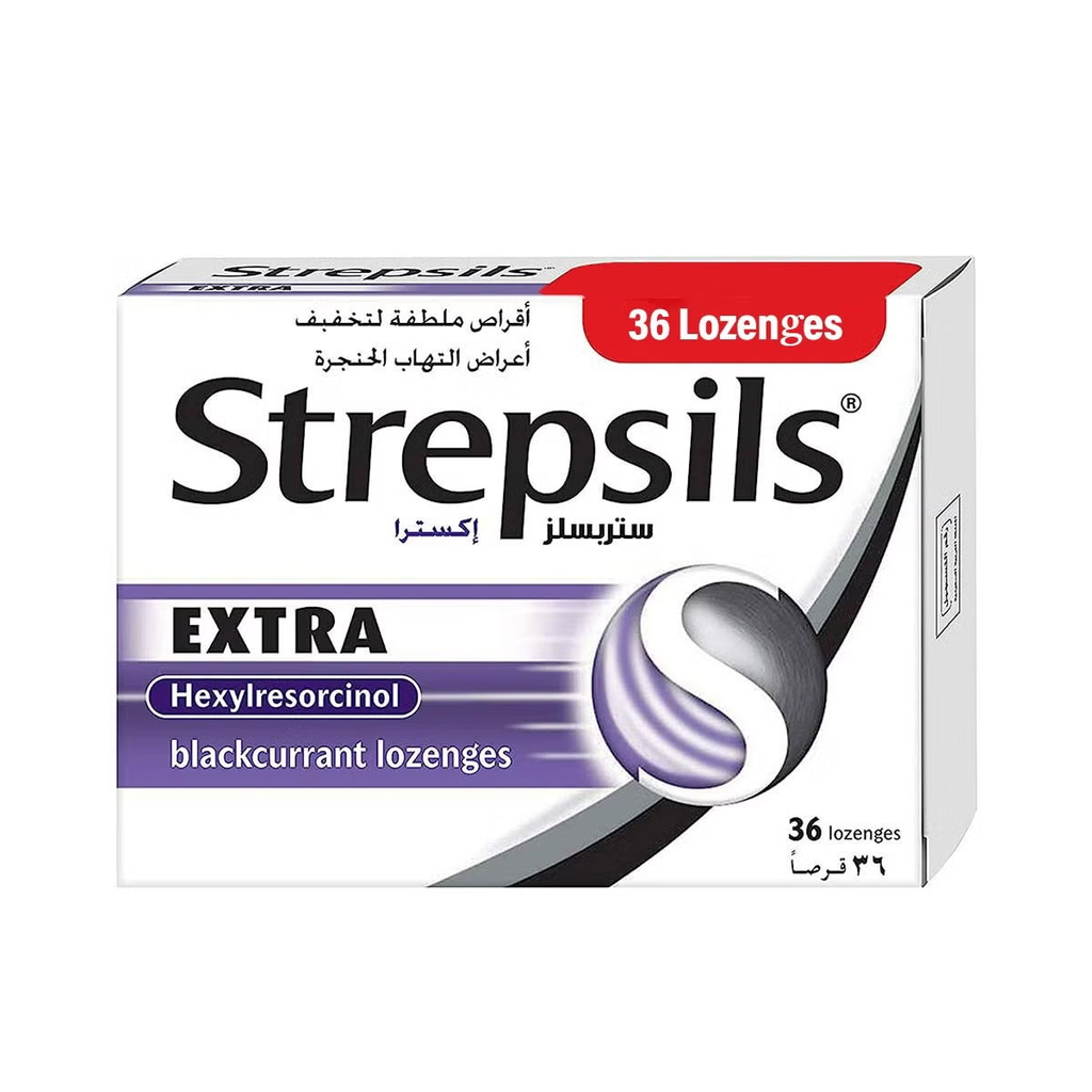 STREPSILS EXTRA BLACK CURRANT36 LOZ