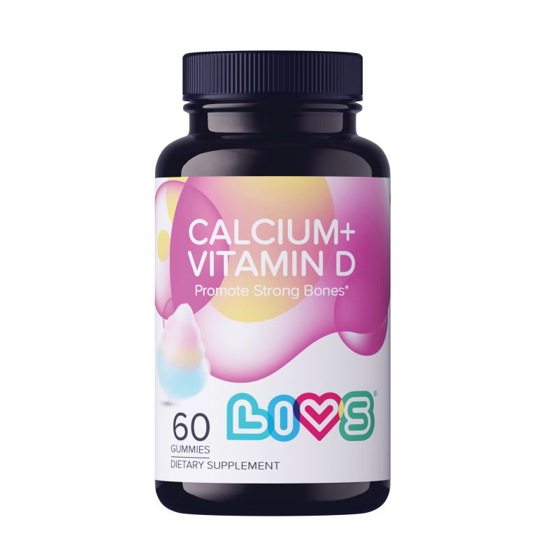 LIVS CALCIUM + VITAMIN D3 60 GUMMIES