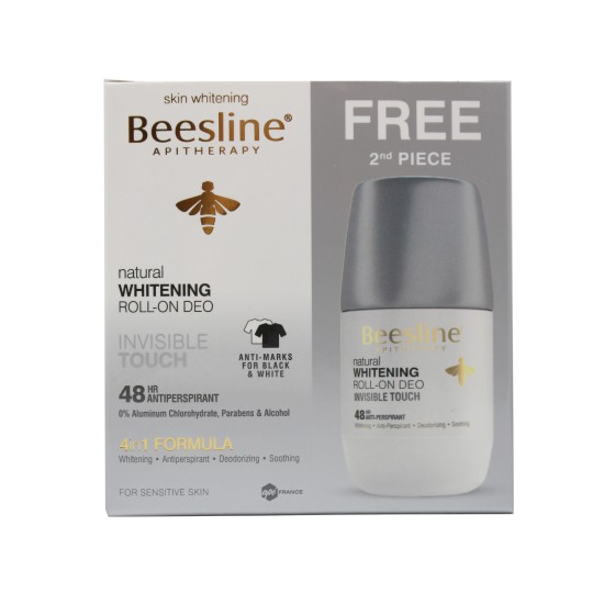 BEESLINE Natural Whitening Roll-on Deo Invisible Touch 1+1