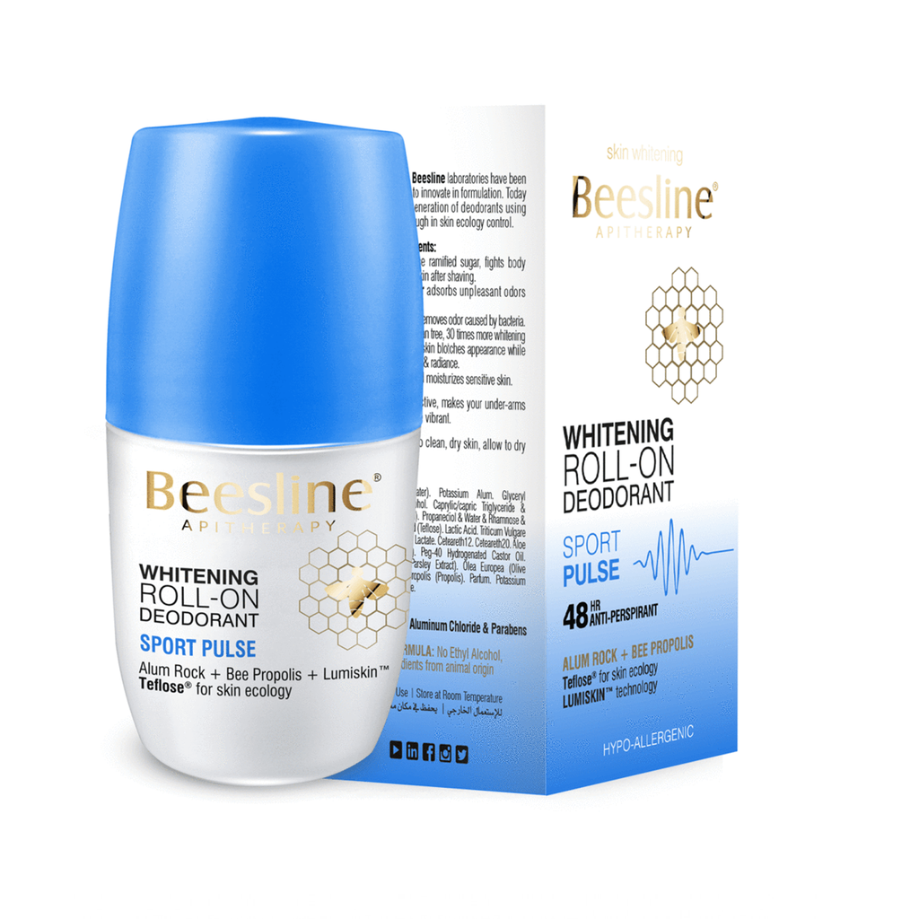 BEESLINE Natural Whitening Roll-on Deo Sport Pulse 48hr Antiperspirant For Sensitive Skin