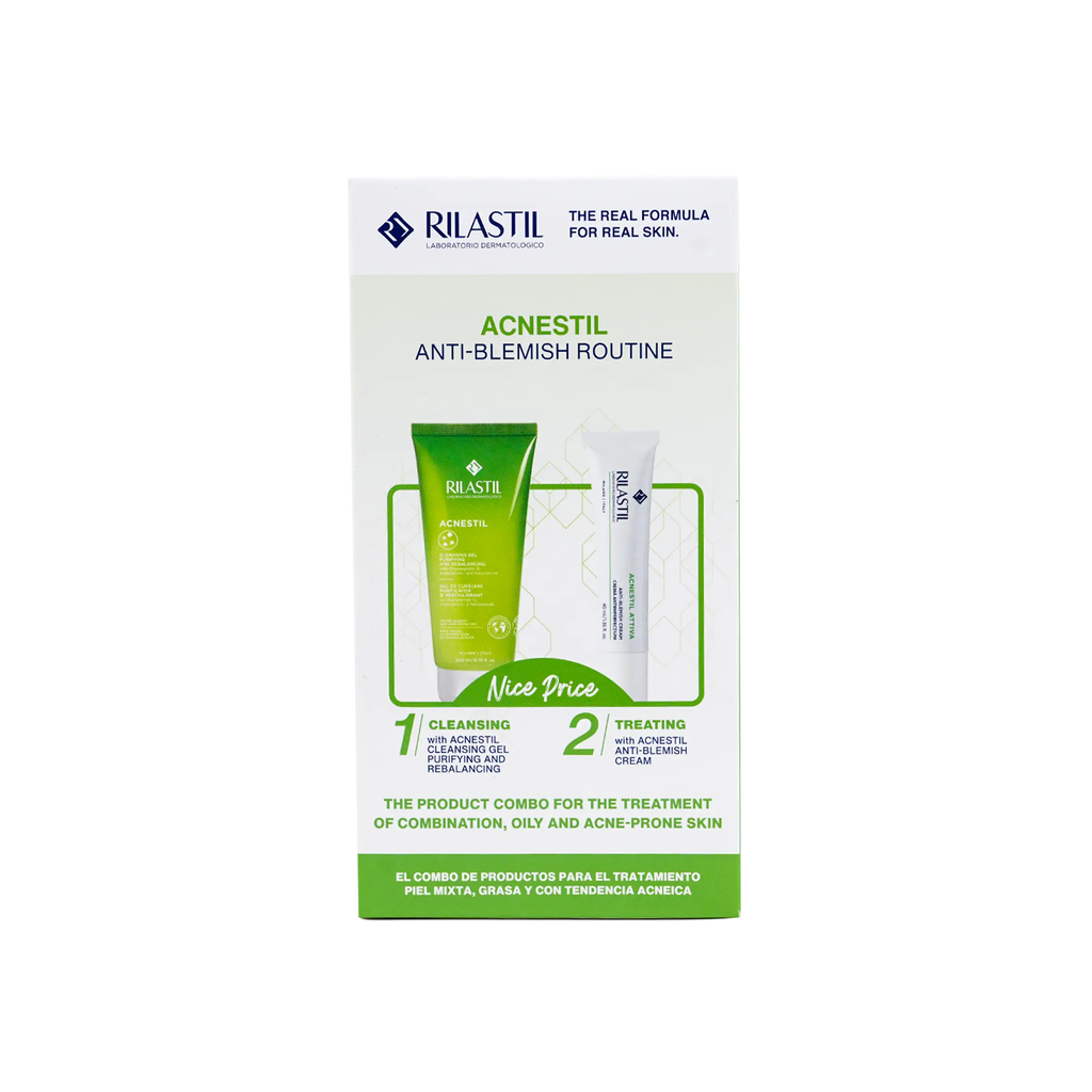 RILASTIL Acnstil Ativa Anti Blemish Cream 40ml + Cleansing Gel 50ml Free