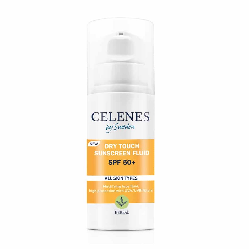 CELENES Dry Touch Sunscreen Fluid SPF50+ 50ml