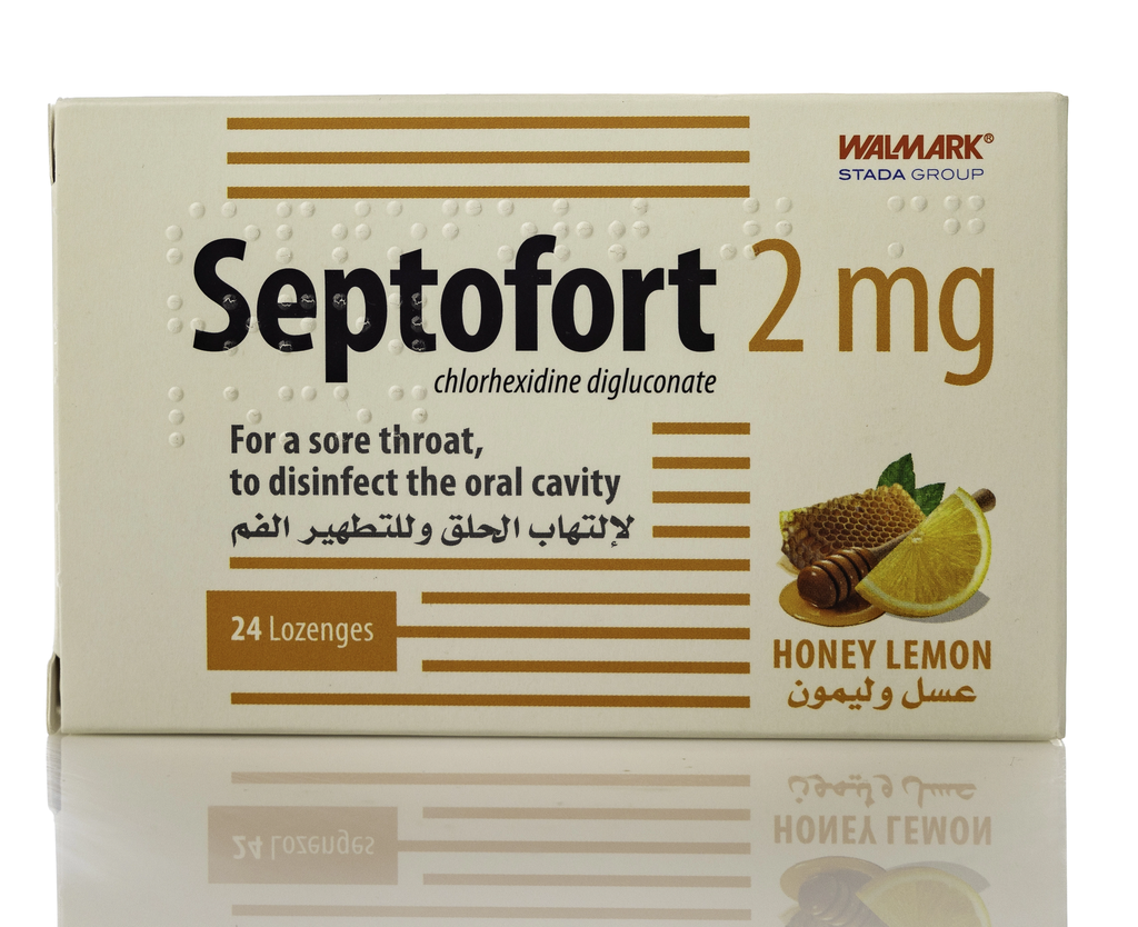 SEPTOFORT 2MG HONEY LEMON 24 LOZENGES