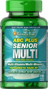 PURITANS PRIDE ABC PLUS SENIOR MULTI 120 CAP