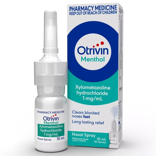 OTRIVIN MENTHOL NASAL SPRAY 0.1% 10 ML