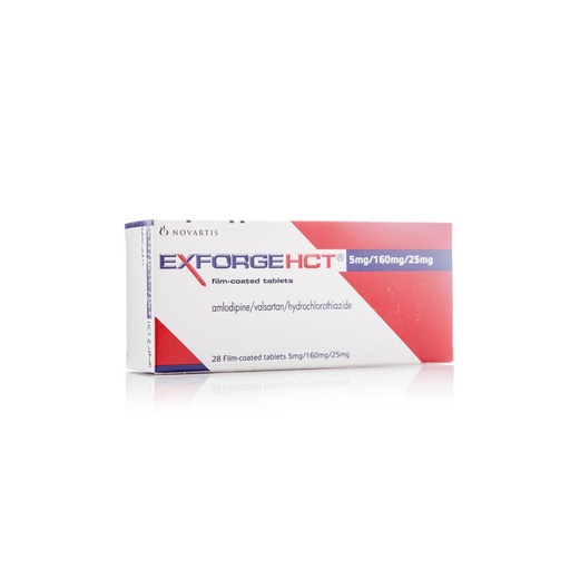 EXFORGE HCT 5MG/160/25MG 28 TAB