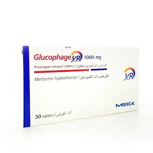 GLUCOPHAGE XR 1000.MG 30 TAB
