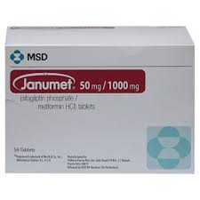 JANUMET 50 MG/1000 MG 56 TAB