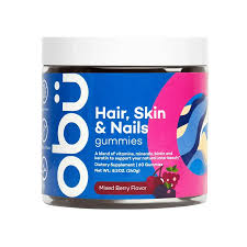 OBU HAIR , SKIN & NAILS 60 GUMMIES MIXED BERRY FLAVOR