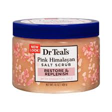 Dr TEALS Epsom Salt Body Scrub Pink Himalayan Salt 454 g