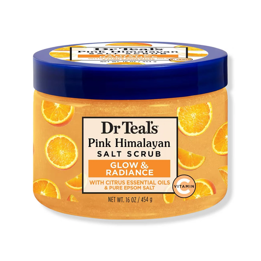 Dr TEALS Epsom Salt Body Scrub Pink Himalayan Salt With Citrus 454 g
