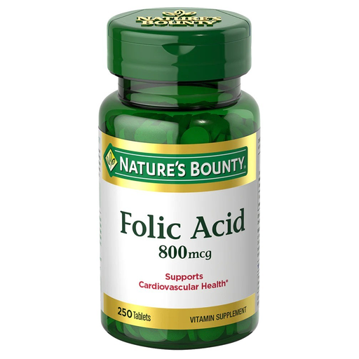 NATURES BOUNTY FOLIC ACID 800 MCG 250 TABLETS