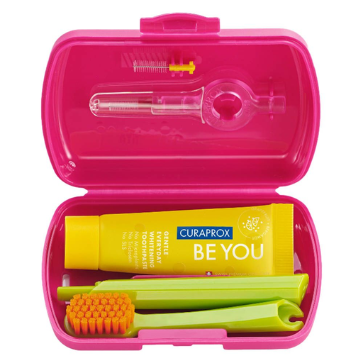 CURAPROX TRAVEL SET MAGENTA RED