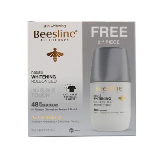 BEESLINE Natural Whitening Roll-on Deo Invisible Touch 1+1
