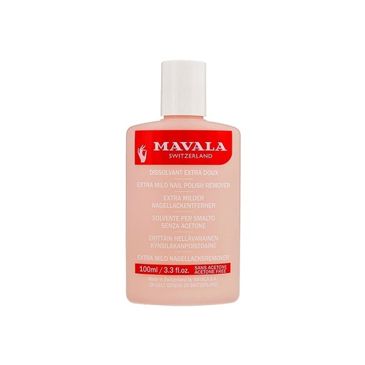 MAVALA Extra Mild Nail Polish Remover Acetone-free Pink 100 ml