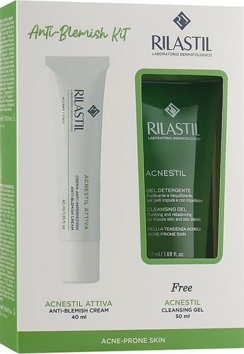 RILASTIL Acnstil Ativa Anti Blemish Cream 40ml + Cleansing Gel 50ml Free