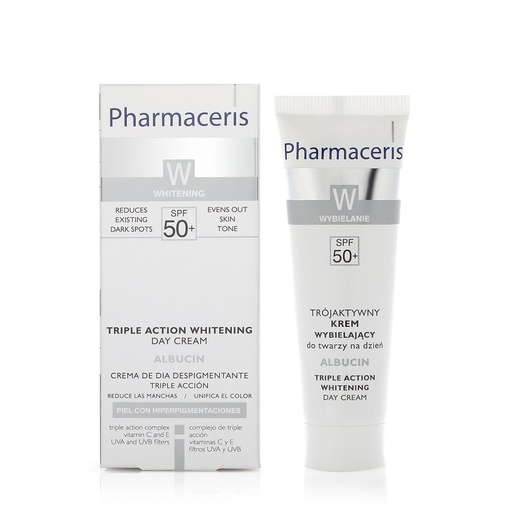 PHARMACERIS Triple Action Whitening Day Cream Albucin SPF 50 30ml