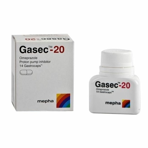 GASEC 20 MG 14 CAP