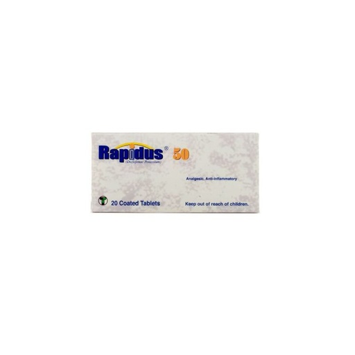 RAPIDUS 50 MG 20 TAB