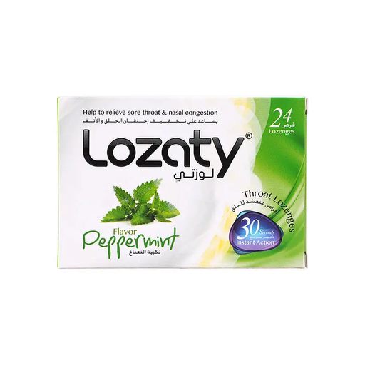 LOZATY PEPPERMINT Flavor 24 TAB