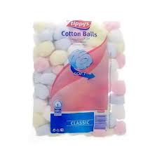 TIPPYS COLOURED COTTON BALLS 100 S1002527