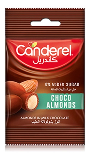 CANDEREL ALMONDS IN MILK CHOCOLATE 40G