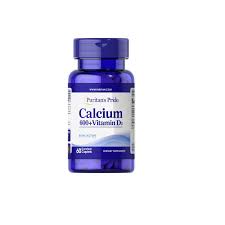 PURITANS PRIDE CALCIUM 600 WITH VIT D 60 CAP