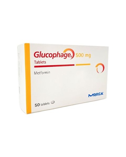 GLUCOPHAGE 500MG 50 TAB